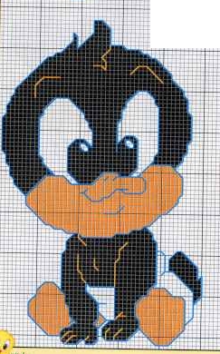 Schema punto croce Lonney Tunse3